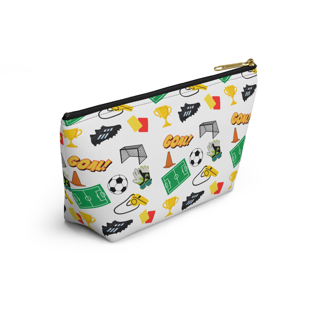 Soccer-Themed Accessory Pouch, Fun Pouch for Sports Lovers, Ideal for Organizing, Gifts for Coaches, Back to School Supplies