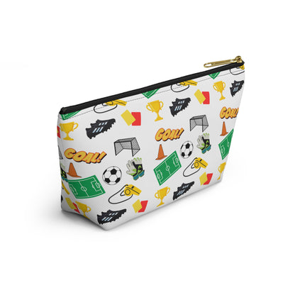 Soccer-Themed Accessory Pouch, Fun Pouch for Sports Lovers, Ideal for Organizing, Gifts for Coaches, Back to School Supplies