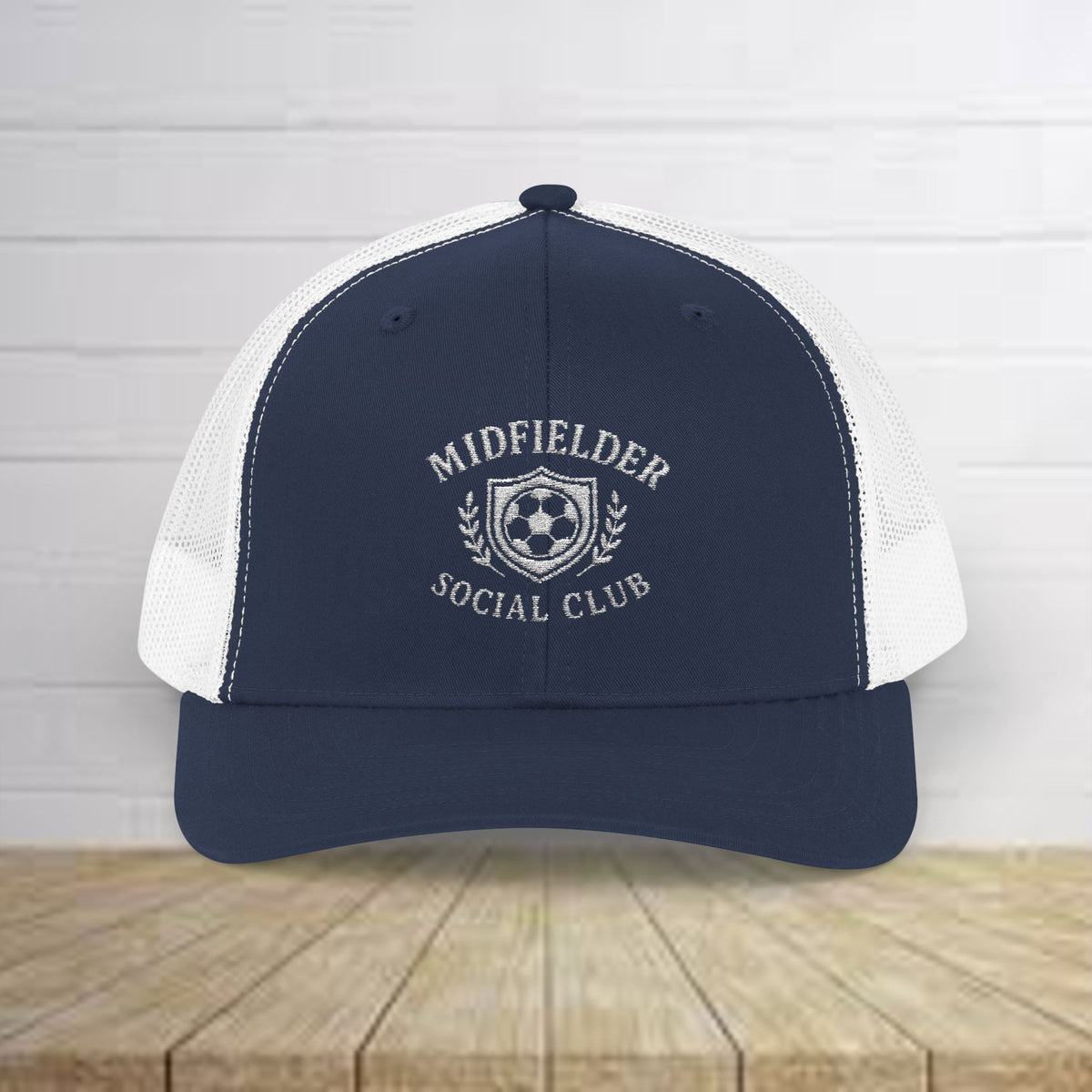Midfielder Social Club w/White Logo - Snapback Trucker Cap