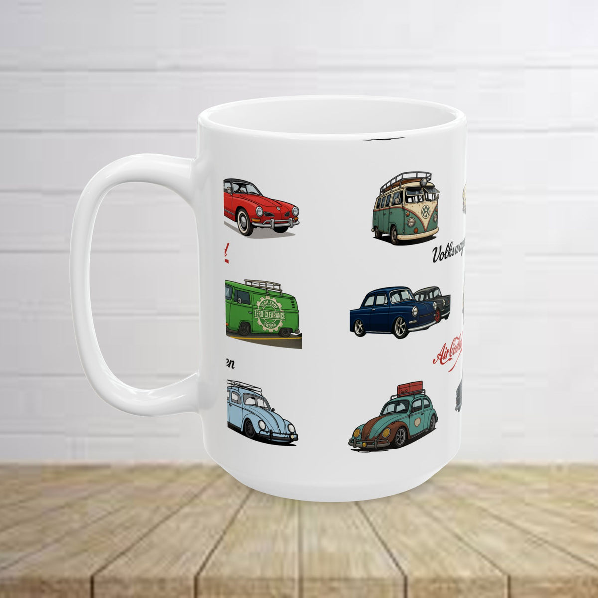 Vintage VW Ceramic Mug, (11oz, 15oz)