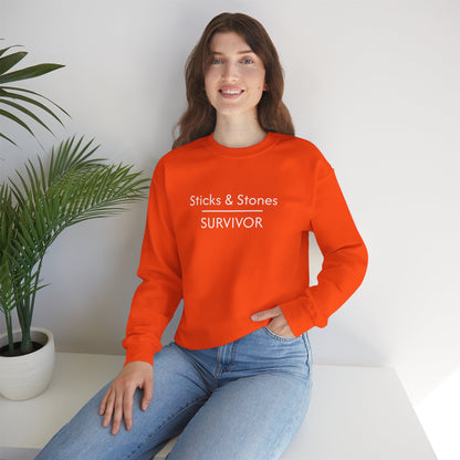 Sticks & Stones Survivor Crew Neck Sweatshirt
