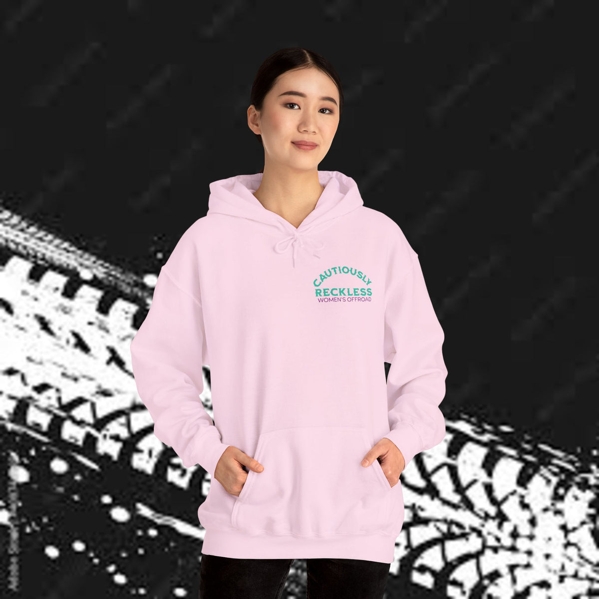Life Is Better on the Trails - Cautiously Reckless Women's Offroad Hoodie