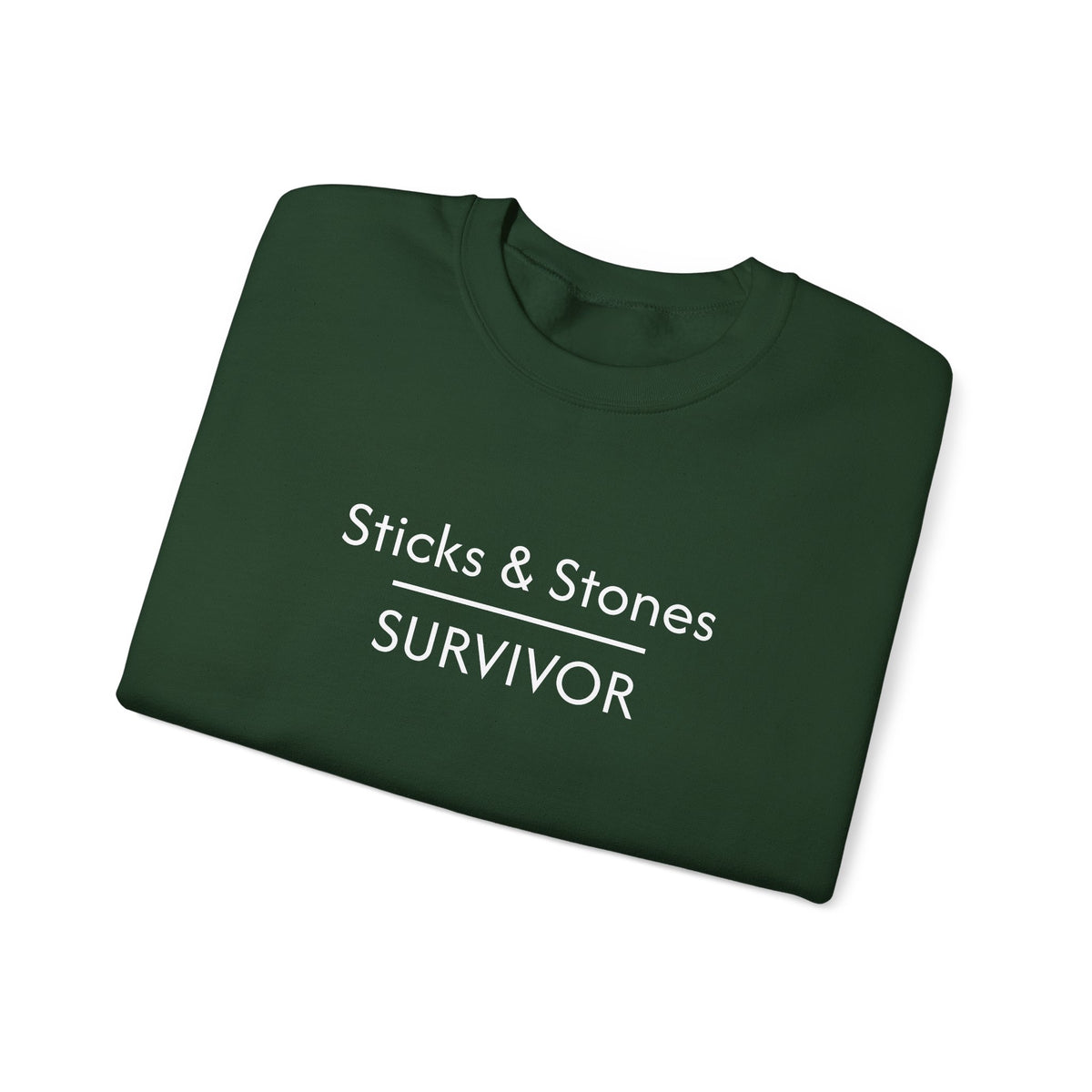 Sticks & Stones Survivor Crew Neck Sweatshirt