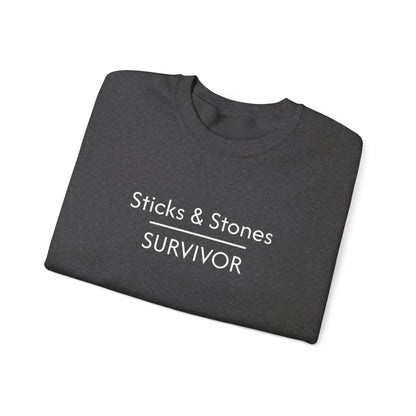 Sticks & Stones Survivor Crew Neck Sweatshirt