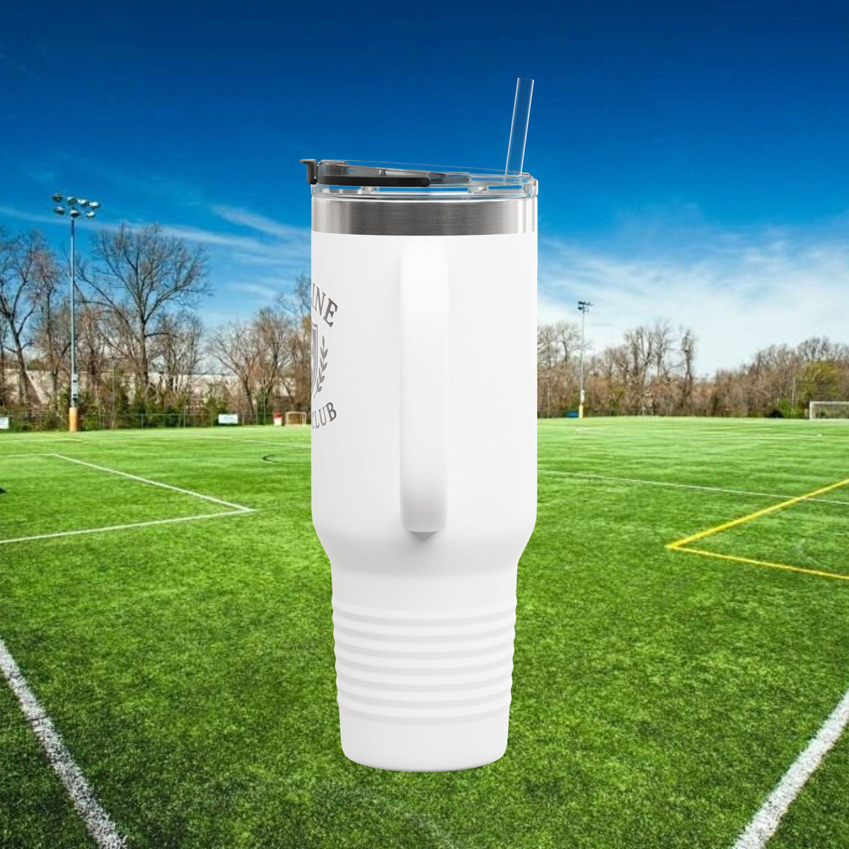 Sideline Social Club 40 oz Tumbler w/Black Logo