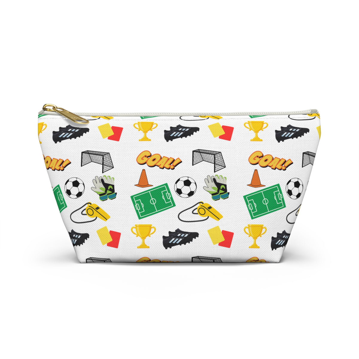 Soccer-Themed Accessory Pouch, Fun Pouch for Sports Lovers, Ideal for Organizing, Gifts for Coaches, Back to School Supplies