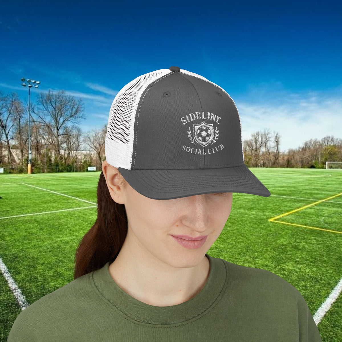 Sideline Social Club Trucker Hat – For the Fans Who Never Miss a Match
