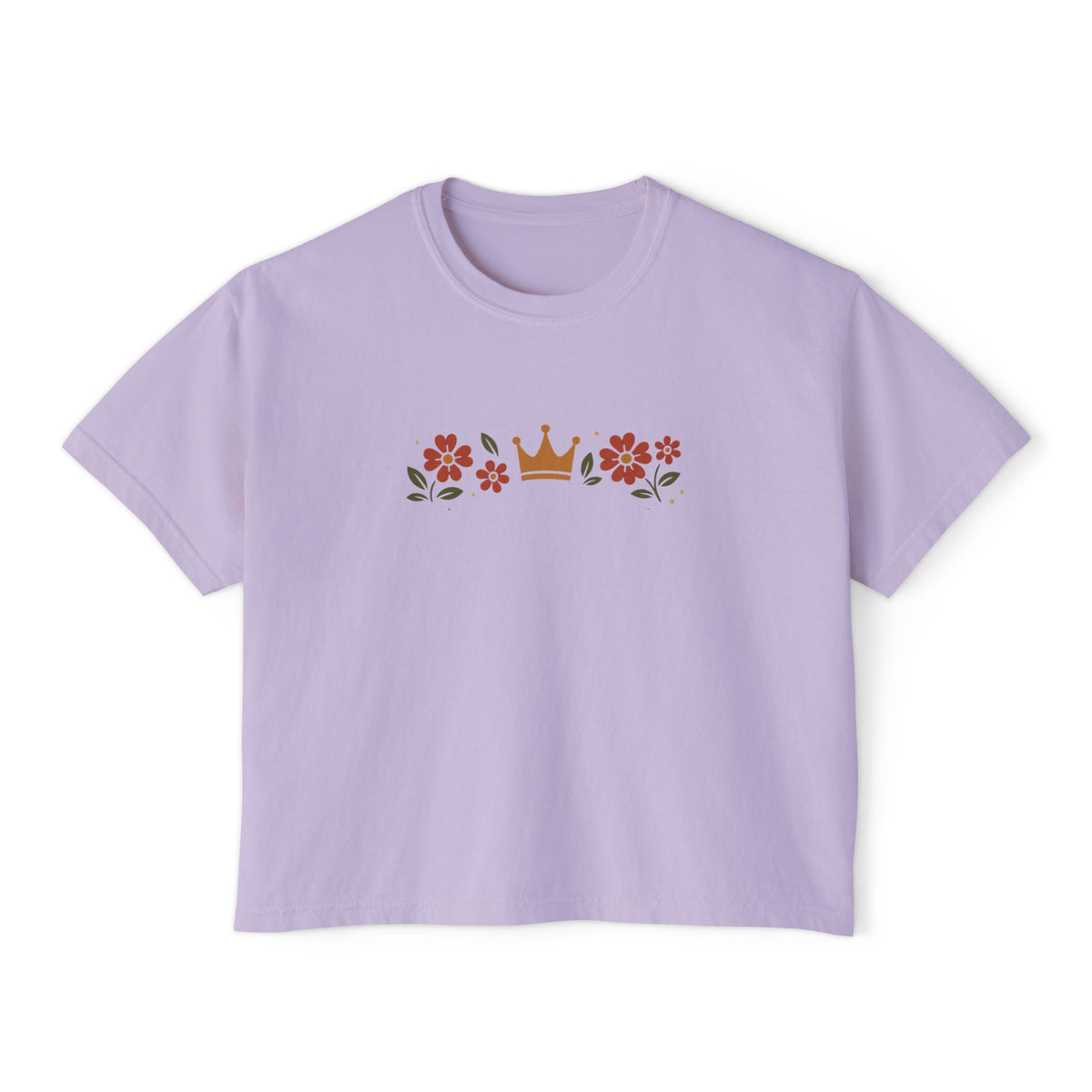 Sidequest Queen Floral - Women's Boxy Tee