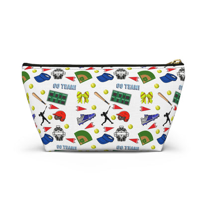 Softball Inspired Accessory Pouch
