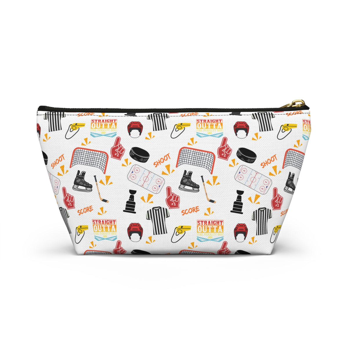 Hockey Inspired "Straight Outta the Penalty Box" Accessory Pouch