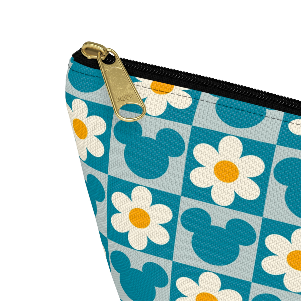 Retro Mickey & Daisy Checkered Accessory Pouch