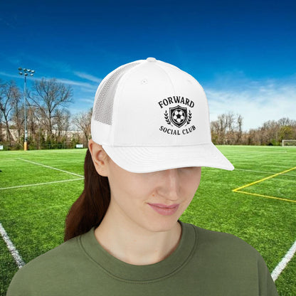 Forward Social Club in Black - Snapback Trucker Cap