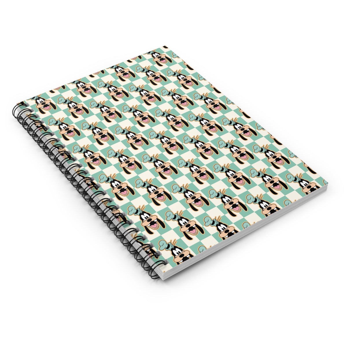 Goofy Checkered Spiral Notebook