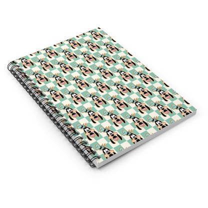 Goofy Checkered Spiral Notebook