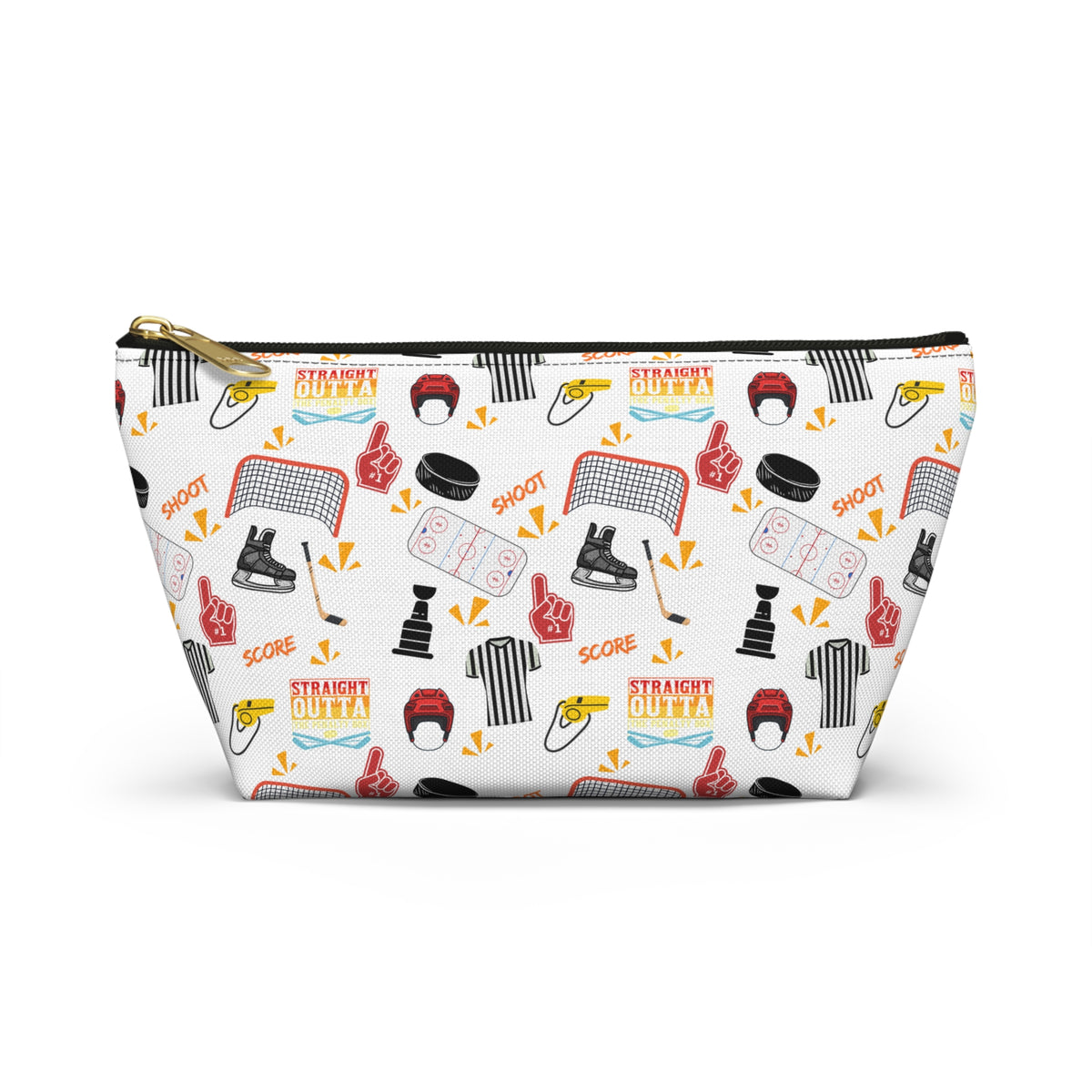 Hockey Inspired "Straight Outta the Penalty Box" Accessory Pouch