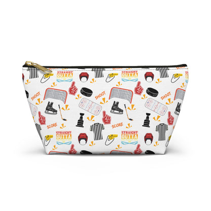 Hockey Inspired "Straight Outta the Penalty Box" Accessory Pouch