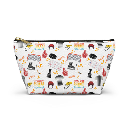 Hockey Inspired "Straight Outta the Penalty Box" Accessory Pouch