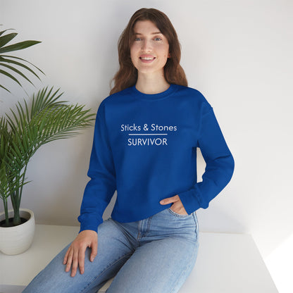 Sticks & Stones Survivor Crew Neck Sweatshirt