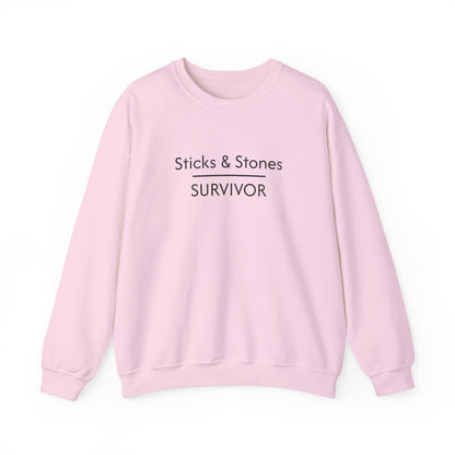 Sticks & Stones Survivor Crew Neck Sweatshirt