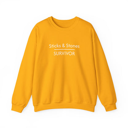 Sticks & Stones Survivor Crew Neck Sweatshirt