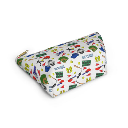 Softball Inspired Accessory Pouch