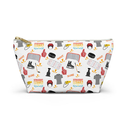 Hockey Inspired "Straight Outta the Penalty Box" Accessory Pouch
