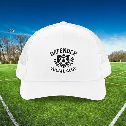 Defender Social Club Trucker Hat w/Black Logo – Embroidered