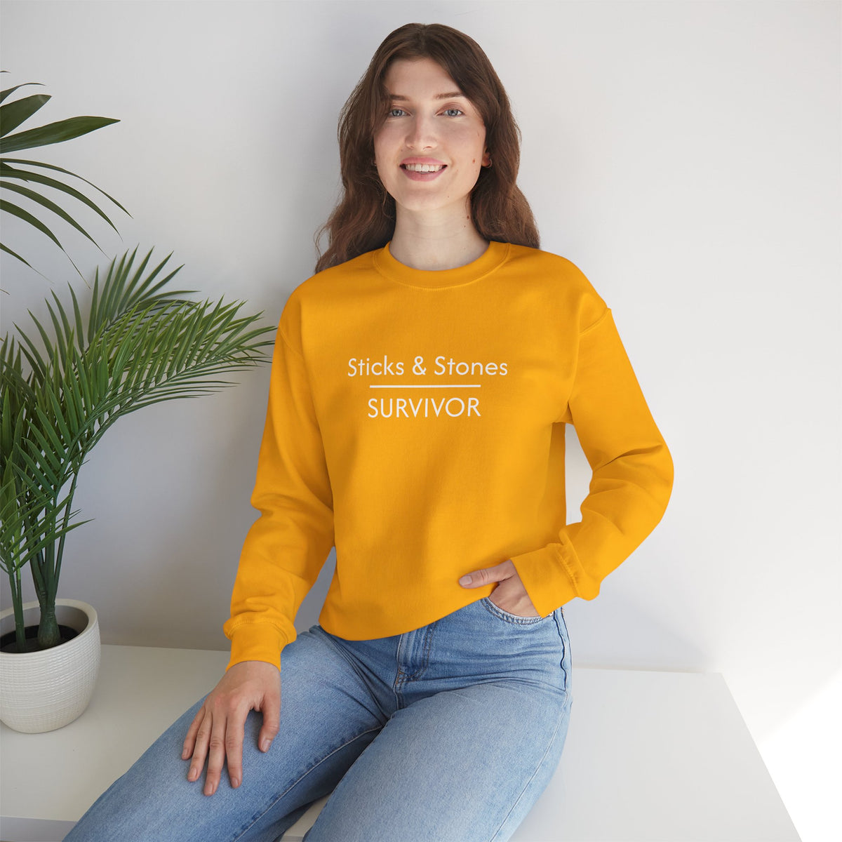 Sticks & Stones Survivor Crew Neck Sweatshirt