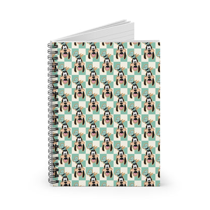 Goofy Checkered Spiral Notebook