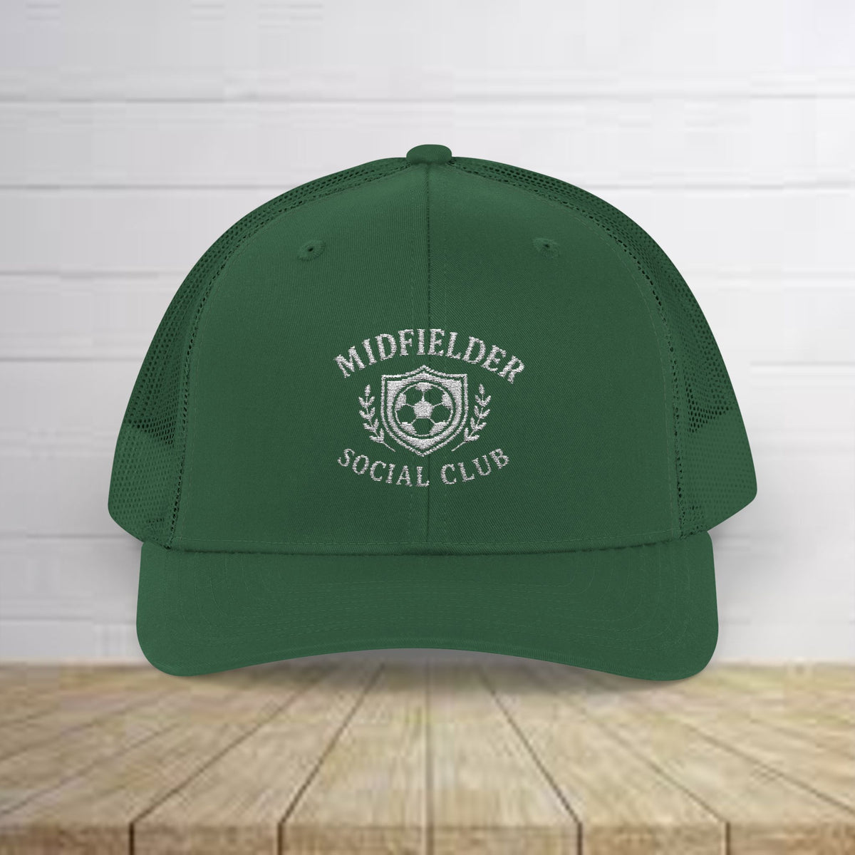Midfielder Social Club w/White Logo - Snapback Trucker Cap