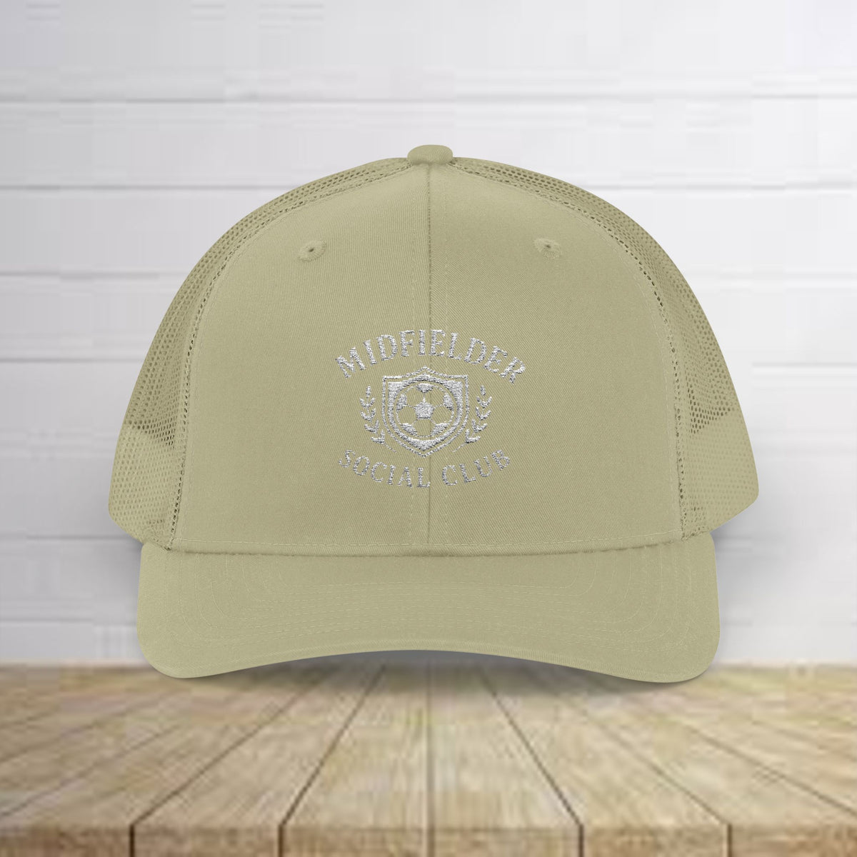 Midfielder Social Club w/White Logo - Snapback Trucker Cap