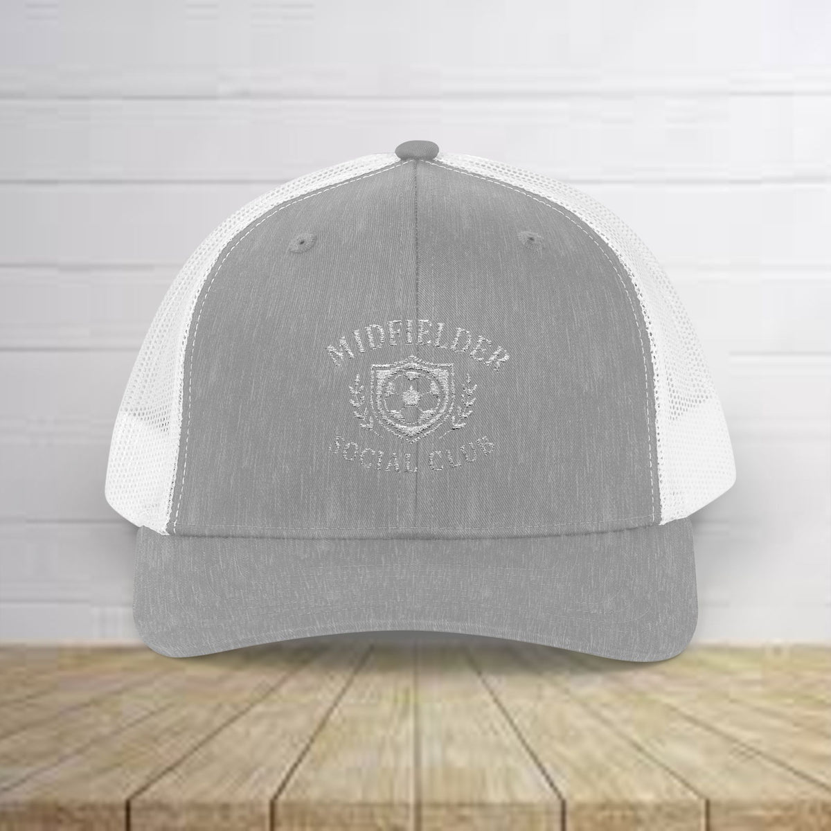 Midfielder Social Club w/White Logo - Snapback Trucker Cap