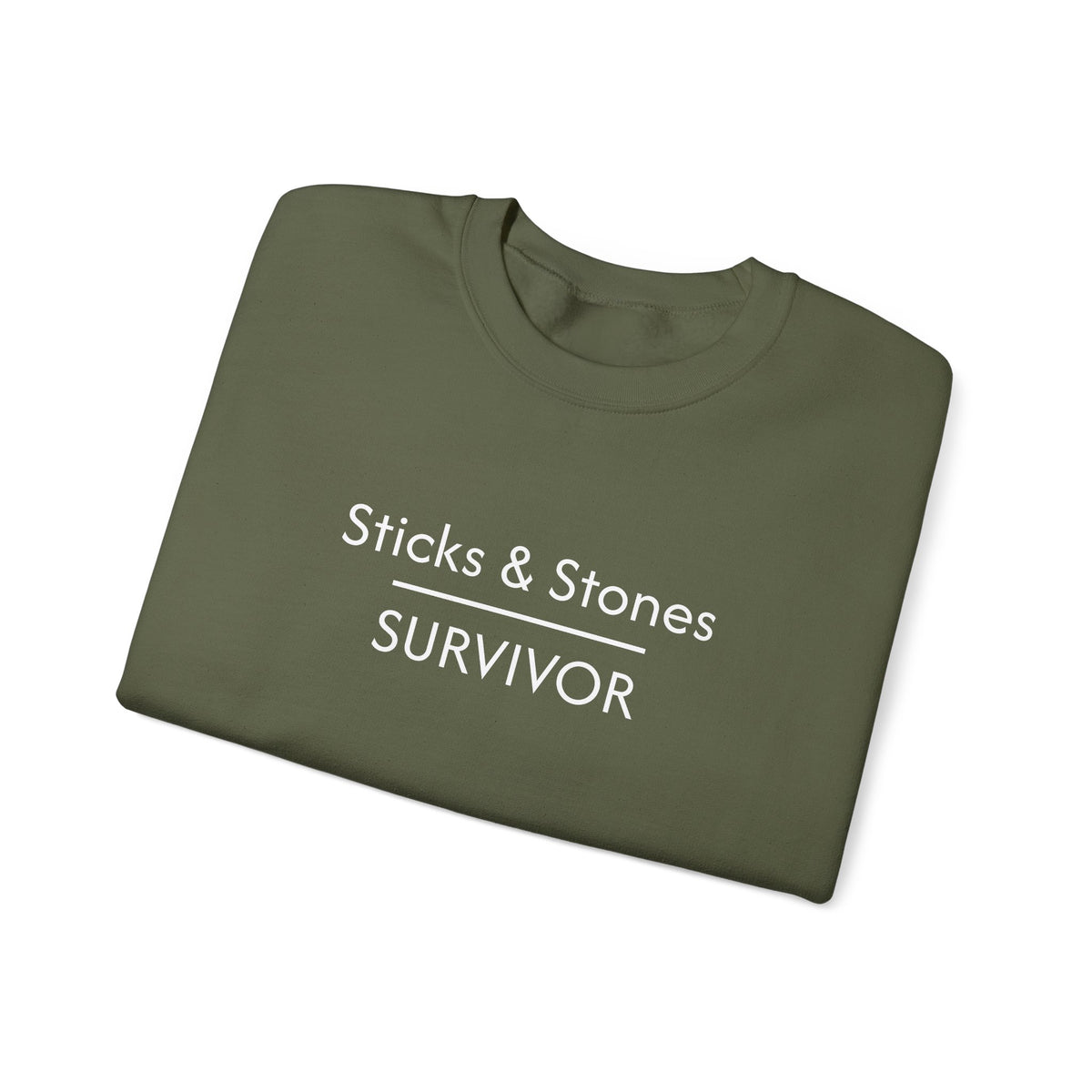 Sticks & Stones Survivor Crew Neck Sweatshirt