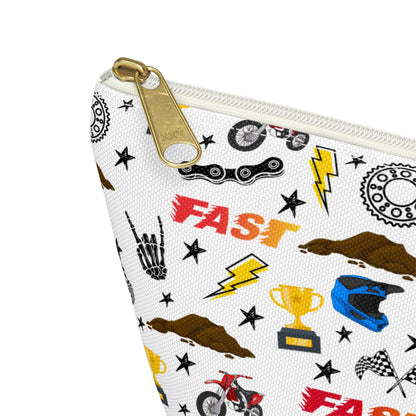 Motocross Themed Accessory Pouch
