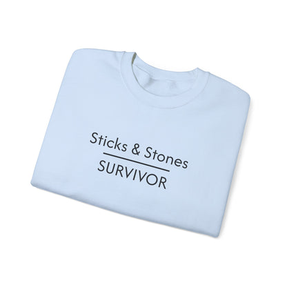 Sticks & Stones Survivor Crew Neck Sweatshirt