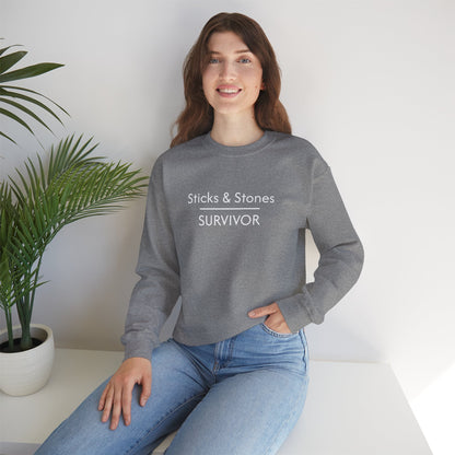 Sticks & Stones Survivor Crew Neck Sweatshirt