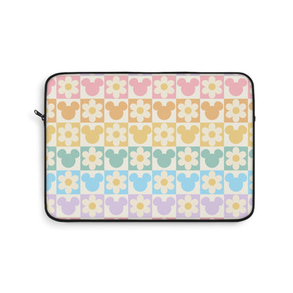 Retro Mouse & Daisy Laptop Sleeve