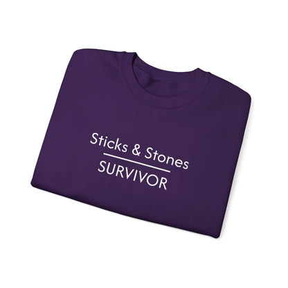 Sticks & Stones Survivor Crew Neck Sweatshirt
