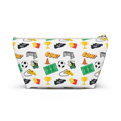 Soccer-Themed Accessory Pouch, Fun Pouch for Sports Lovers, Ideal for Organizing, Gifts for Coaches, Back to School Supplies