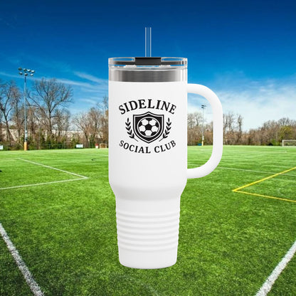 Sideline Social Club 40 oz Tumbler w/Black Logo
