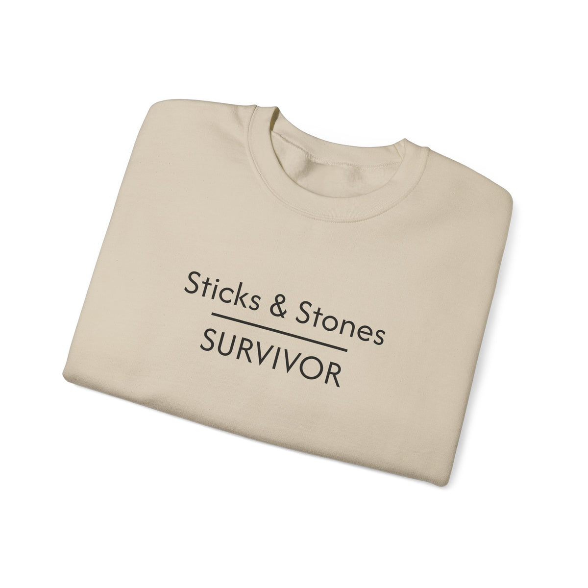 Sticks & Stones Survivor Crew Neck Sweatshirt