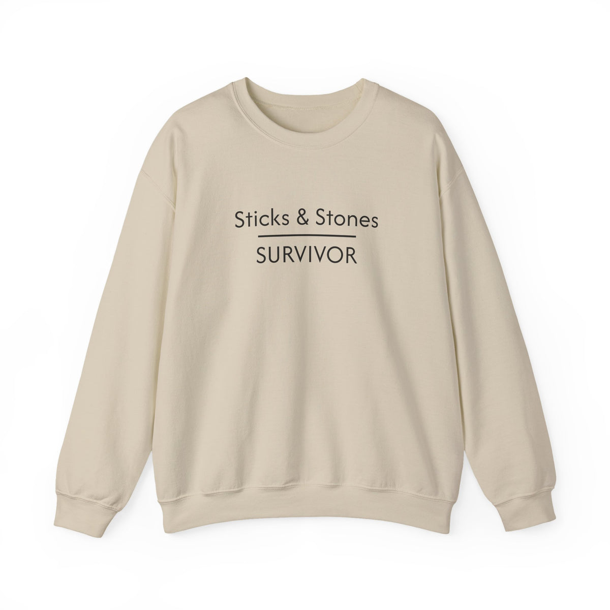 Sticks & Stones Survivor Crew Neck Sweatshirt