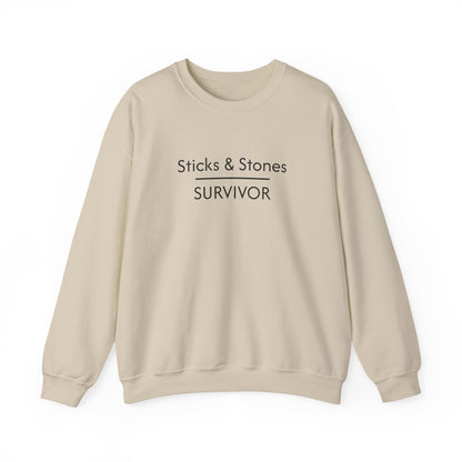 Sticks & Stones Survivor Crew Neck Sweatshirt