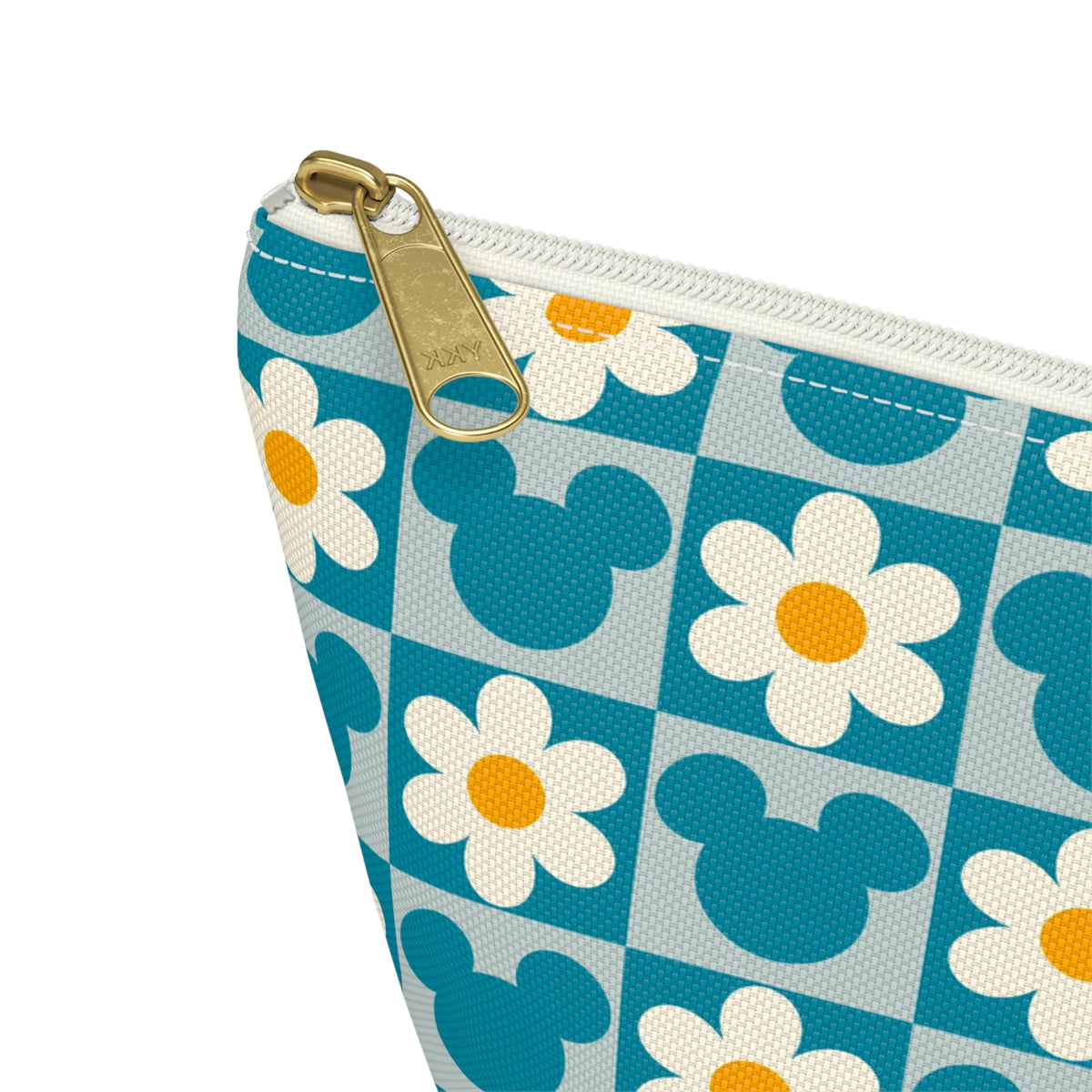 Retro Mickey & Daisy Checkered Accessory Pouch