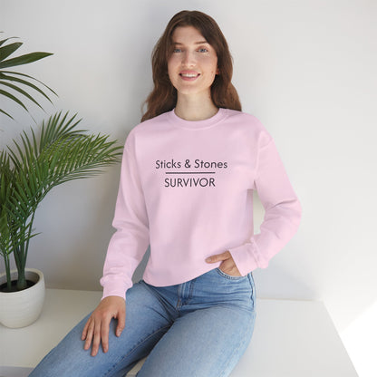 Sticks & Stones Survivor Crew Neck Sweatshirt