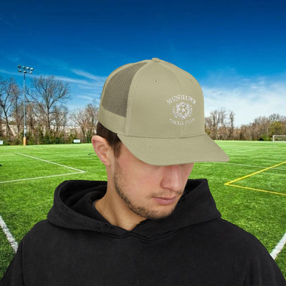Midfielder Social Club w/White Logo - Snapback Trucker Cap