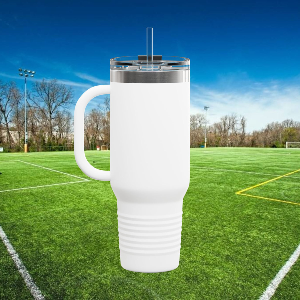 Sideline Social Club 40 oz Tumbler w/Black Logo