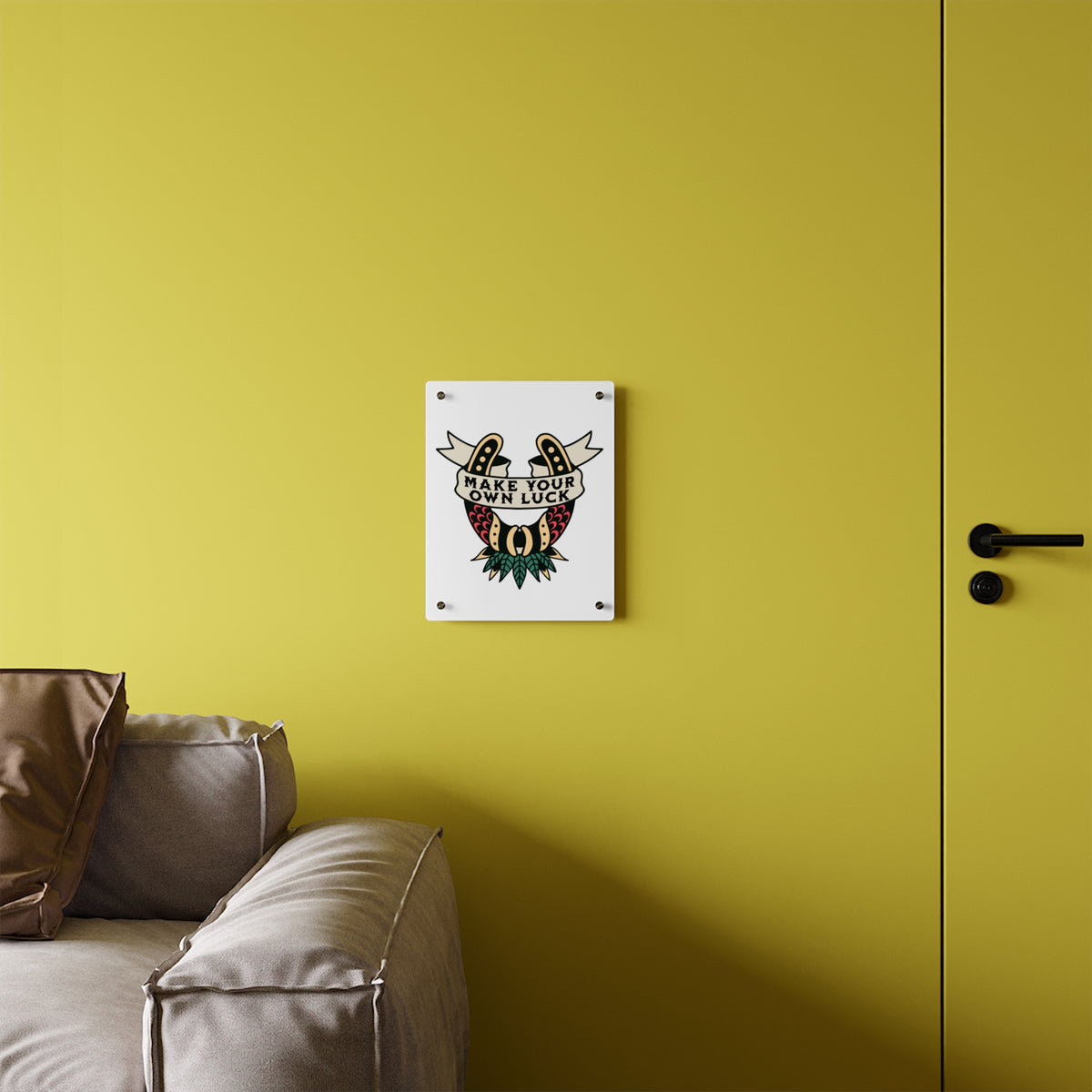 Traditional Style Tattoo Wall Art - Make Your Own Luck