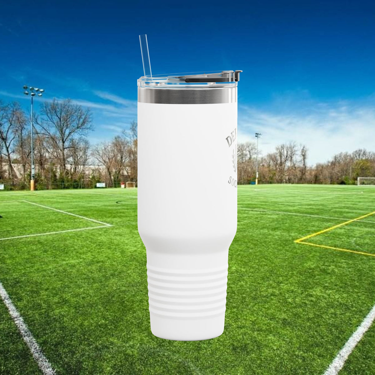 Defender Social Club 40 oz Tumbler w/Black Logo