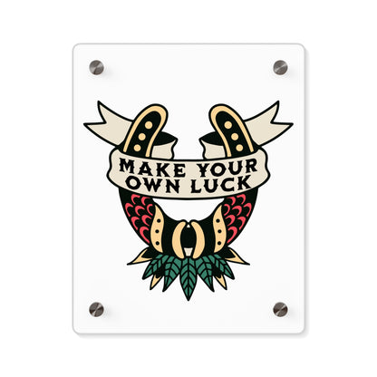 Traditional Style Tattoo Wall Art - Make Your Own Luck